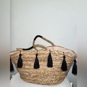 H&M JUTE TOTE BAG